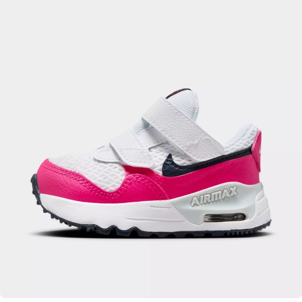 Nike Kids Air Max Pink and White Sneakers